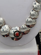 Load image into Gallery viewer, STERLING SILVER 2 SIDED PILLOW BEADED NECKLACE - 20&quot;
