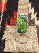 Load image into Gallery viewer, GREEN COPPER TURQUOISE RING - SIZE 8.5