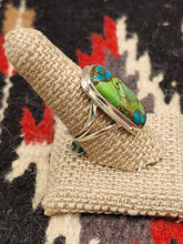 Load image into Gallery viewer, GREEN COPPER TURQUOISE RING - SIZE 8.5