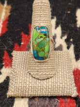 Load image into Gallery viewer, GREEN COPPER TURQUOISE RING - SIZE 8.5