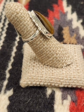 Load image into Gallery viewer, TIGER EYE RING - SIZE 6 - TEARDROP SHAPED