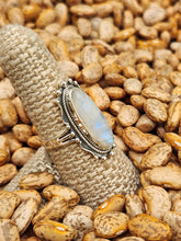 Load image into Gallery viewer, MOONSTONE RING - SIZE 8 - OVAL SHAPED