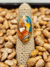 Load image into Gallery viewer, TURQUOISE & SPINY OYSTER RING - SIZE 6 - OVAL SHAPED