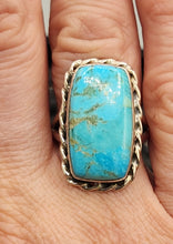 Load image into Gallery viewer, TURQUOISE RING - RECTANGLE - SIZE 7.5