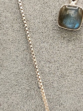 Load image into Gallery viewer, LABRADORITE NECKLACE & EARRINGS SET - RECTANGULAR