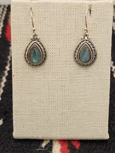 Load image into Gallery viewer, LABRADORITE TEARDROP EARRINGS