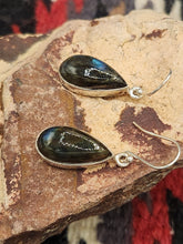 Load image into Gallery viewer, LABRADORITE TEARDROP EARRINGS