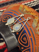 Load image into Gallery viewer, MOONSTONE TEARDROP EARRINGS