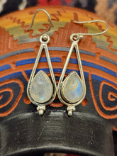 Load image into Gallery viewer, MOONSTONE TEARDROP EARRINGS