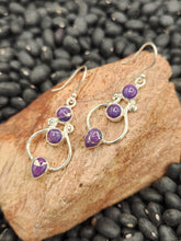 Load image into Gallery viewer, PURPLE COPPER TURQUOISE EARRINGS