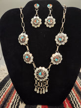 Load image into Gallery viewer, VINTAGE SUNFACE ZUNI MULTI INLAY SET - G. TSADIASI