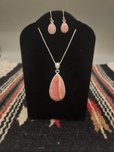 Load image into Gallery viewer, RHODOCROSITE NECKLACE & EARRING SET
