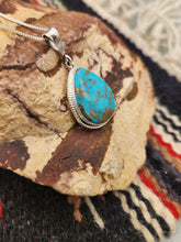 Load image into Gallery viewer, TURQUOISE TEARDROP PENDANT - SHARON McCARTHY