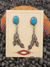 Load image into Gallery viewer, TURQUOISE POST STYLE EARRINGS - SLEEPING BEAUTY- SHARON McCARTHY
