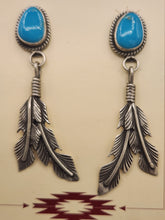 Load image into Gallery viewer, TURQUOISE POST STYLE EARRINGS - SLEEPING BEAUTY- SHARON McCARTHY
