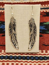 Load image into Gallery viewer, EXTRA LONG OVERLAY FEATHER EARRINGS  - TOMMY &amp; ROSITA SINGER
