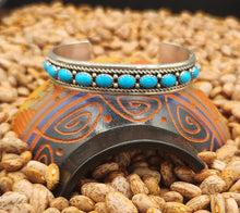 Load image into Gallery viewer, TURQUOISE 10 SLEEPING BEAUTY CUFF BRACELET- PAUL LIVINGSTON