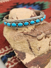 Load image into Gallery viewer, TURQUOISE 10 SLEEPING BEAUTY CUFF BRACELET- PAUL LIVINGSTON