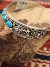 Load image into Gallery viewer, TURQUOISE 10 SLEEPING BEAUTY CUFF BRACELET- PAUL LIVINGSTON