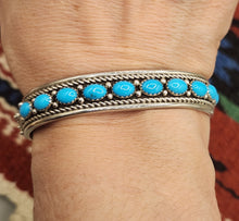 Load image into Gallery viewer, TURQUOISE 10 SLEEPING BEAUTY CUFF BRACELET- PAUL LIVINGSTON