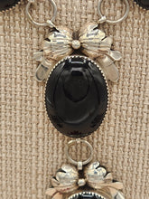 Load image into Gallery viewer, ONYX 4 STONE NECKLACE & EARRING SET - KIRK SMITH