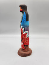 Load image into Gallery viewer, LONG HAIRED KACHINA - FEATHER MAN - ROGER PINO