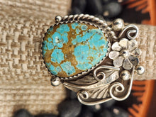 Load image into Gallery viewer, VINTAGE TURQUOISE RING - # 8 MINE - LARRY SANDAVOL
