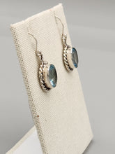 Load image into Gallery viewer, BLUE TOPAZ NECKLACE & EARRINGS SET - OVAL