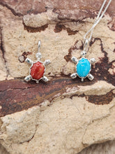 Load image into Gallery viewer, SMALL TURTLE PENDANT - ZUNI - RICHARD & TRISTA SIOW