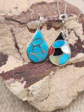 Load image into Gallery viewer, MULTI STONE INLAY PENDANT - ZUNI - DERRICK & LORELIA CHAVEZ