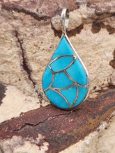 Load image into Gallery viewer, MULTI STONE INLAY PENDANT - ZUNI - DERRICK & LORELIA CHAVEZ