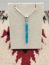 Load image into Gallery viewer, TURQUOISE INLAY PENDANT- ZUNI - MADARREL KALLESTEWA