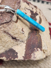 Load image into Gallery viewer, TURQUOISE INLAY PENDANT- ZUNI - MADARREL KALLESTEWA