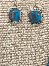 Load image into Gallery viewer, CHRYSOCOLLA NECKLACE & EARRINGS - RECTANGLE