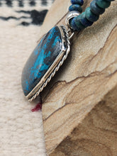 Load image into Gallery viewer, CHRYSOCOLLA NECKLACE & EARRINGS - RECTANGLE