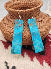 Load image into Gallery viewer, TURQUOISE PADDLE LONG EARRINGS - MARCELLA CASTILLO
