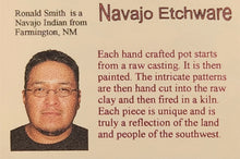 Load image into Gallery viewer, NAVAJO POTTERY ETCHWARE VASE - RONALD SMITH