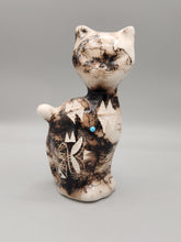 Load image into Gallery viewer, HORSEHAIR CAT POTTERY - TOM VAIL JR