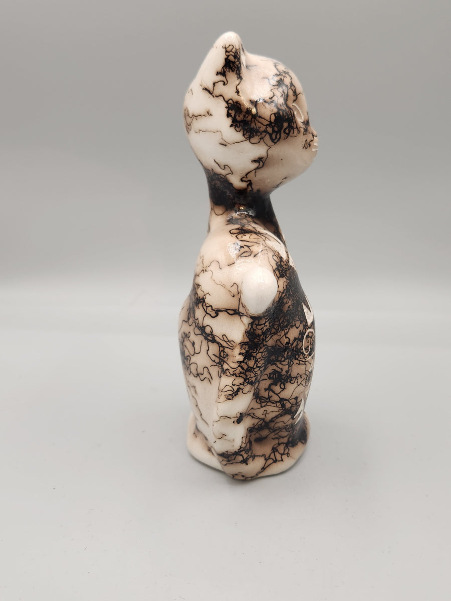 HORSEHAIR CAT POTTERY - TOM VAIL JR – Southwest Connection Native