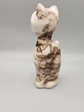 Load image into Gallery viewer, HORSEHAIR CAT POTTERY - TOM VAIL JR
