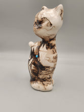 Load image into Gallery viewer, HORSEHAIR CAT POTTERY - TOM VAIL JR