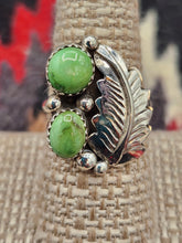 Load image into Gallery viewer, GREEN TURQUOISE RING - JULIA ETSITTY - SIZE 8
