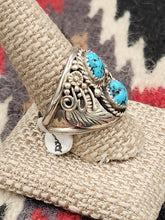 Load image into Gallery viewer, TURQUOISE 2 STONE RING - LYNN SPENCER - SIZE 12 &amp; 11
