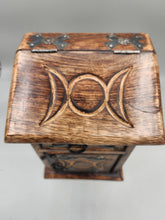 Load image into Gallery viewer, HERB CHEST /JEWELRY BOX- TRIPLE MOON