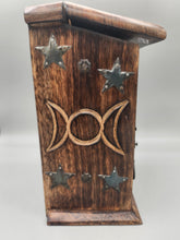 Load image into Gallery viewer, HERB CHEST /JEWELRY BOX- TRIPLE MOON