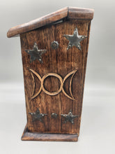 Load image into Gallery viewer, HERB CHEST /JEWELRY BOX- TRIPLE MOON