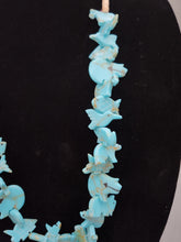 Load image into Gallery viewer, VINTAGE STACKED TURQUOISE SUNFACE KACHINA FETISH NECKLACE - ZUNI