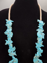 Load image into Gallery viewer, VINTAGE STACKED TURQUOISE SUNFACE KACHINA FETISH NECKLACE - ZUNI