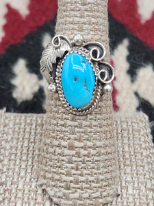 TURQUOISE RING - ROBERTA BEGAY - SIZE 6.5