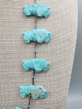 Load image into Gallery viewer, VINTAGE TURQUOISE BUFFALO FETISH NECKLACE - ZUNI